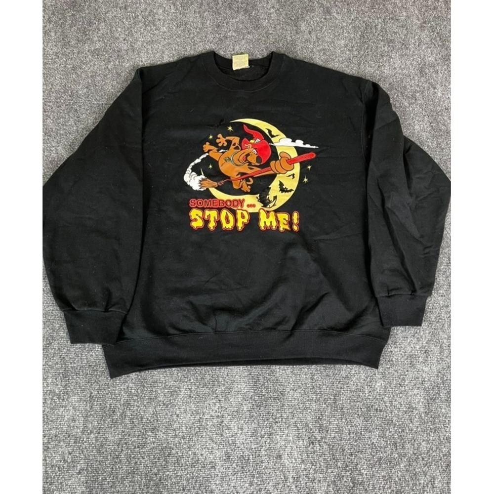 Cartoon Network Scooby Doo Halloween Graphic Sweatshirt VTG No size tag L-XL